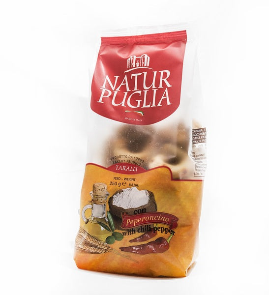 NATUR PUGLIA TARALLI PEPERONCINO 250 GR
