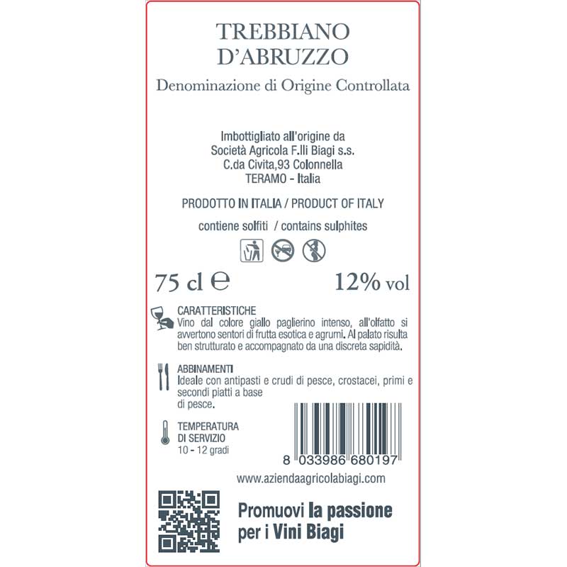 Trebbiano 75cl